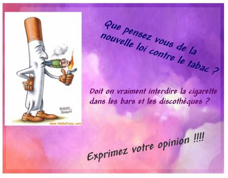 La loi contre le tabac !!!!!
